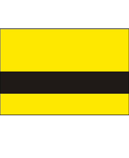 Acid Yellow with Black Lettering