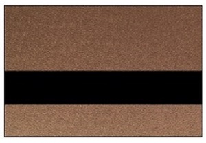 Copper with Black Lettering