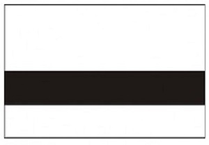 White with Black Lettering